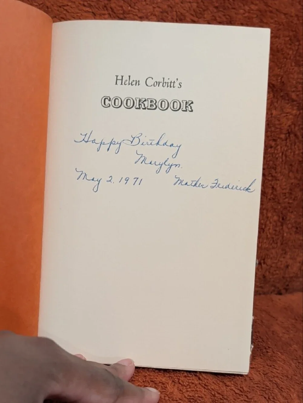 Helen Corbitt's Cook Book ( Copyright 1957 )